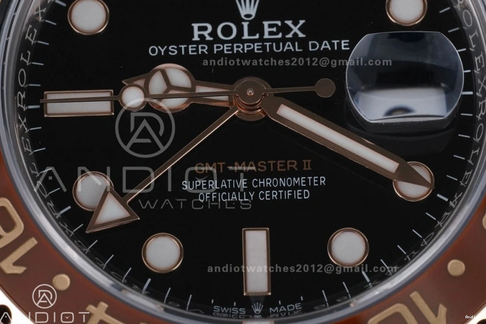 II GMT Bracelet 1:1 RG Master SS ARF Best on Edition V2 904L CHNR New SH3285 SS 126711 0521